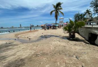 ¡Adiós aguas negras! Con obra de colectores van por rescate de Playa Pinitos en Mazatlán