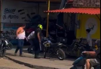 Propinan brutal golpiza a trabajadores de un taller de motos en Mazatlán