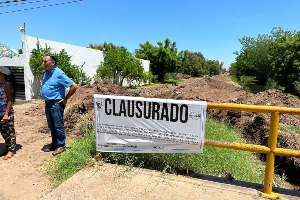 Clausuran obra del Hotel Marriott por inundar colonia en Los Mochis 