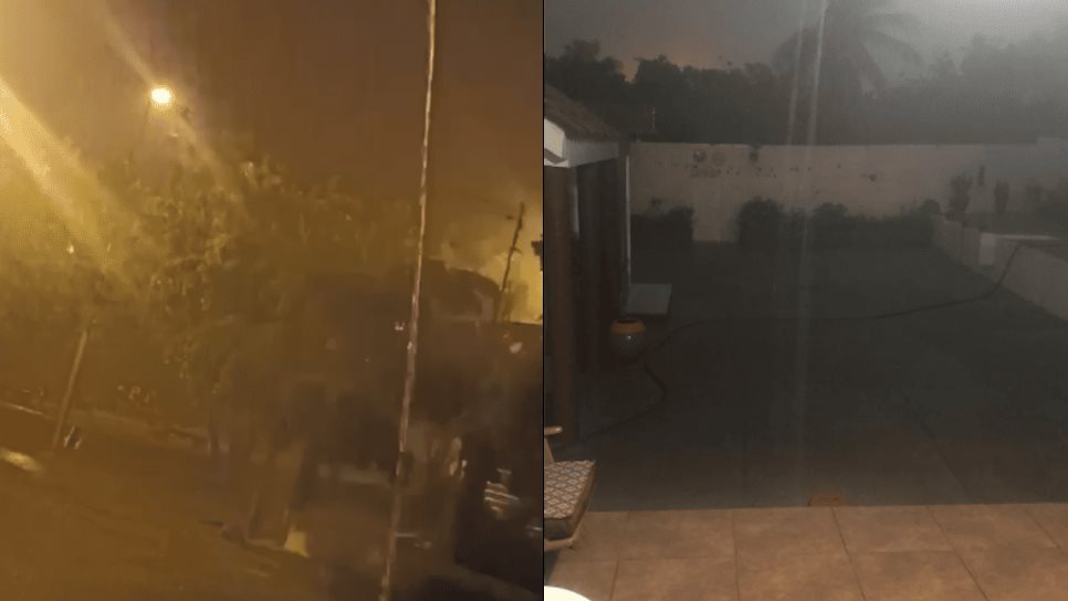 Se registra lluvia en zona rural de Mazatlán 