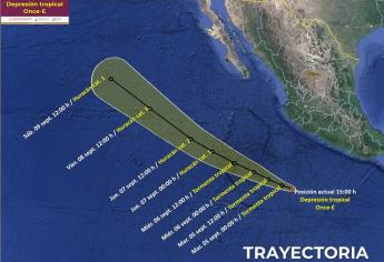 Depresión tropical Once-E se forma en el Pacífico