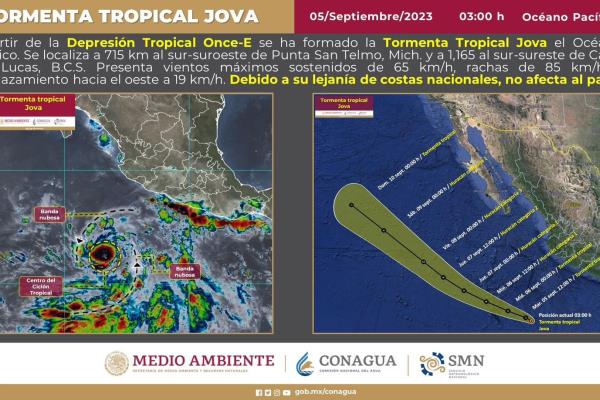 Se prevén lluvias para el jueves y viernes al sur de Sinaloa por tormenta tropical: Protección Civil 
