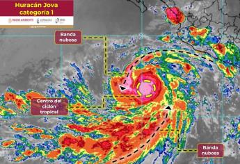 «Jova» se convierte en huracán tipo 1 y traerá lluvias en México