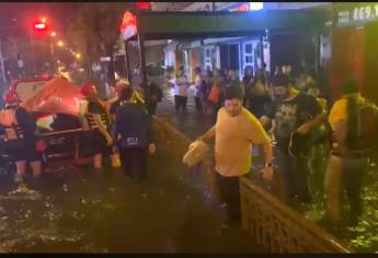 Tormenta en Mazatlán deja a 500 personas atrapadas en plazas comerciales y sus trabajos