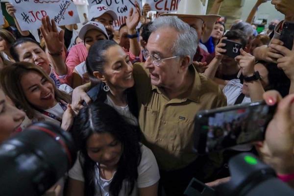 Rocha Moya felicita a Claudia Sheinbaum por su triunfo en la encuesta de Morena 