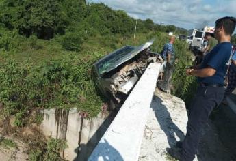Aparatoso accidente deja a cuatro jóvenes lesionados en Agua Caliente de Garate, Concordia
