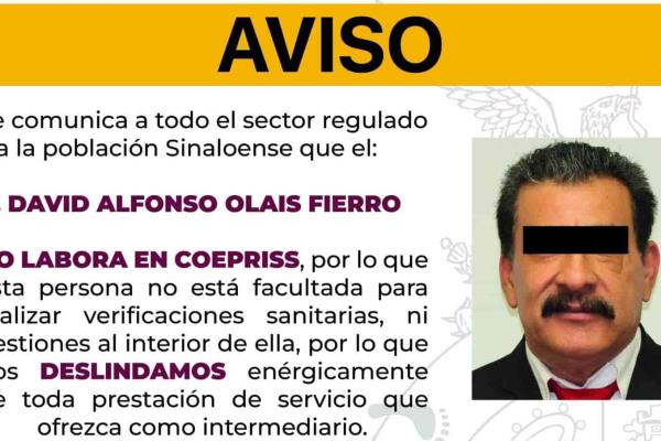 Coepriss detecta constancias sanitarias falsificadas