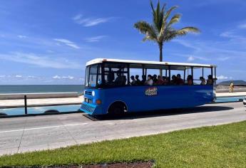 «La Guagua»: el camión panorámico que recorre Mazatlán | VIDEO