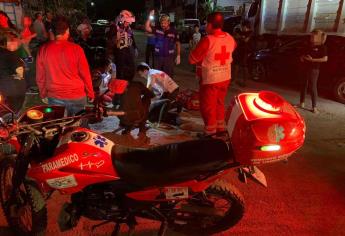Motociclista resulta herido en un accidente en el sector sur de Culiacán