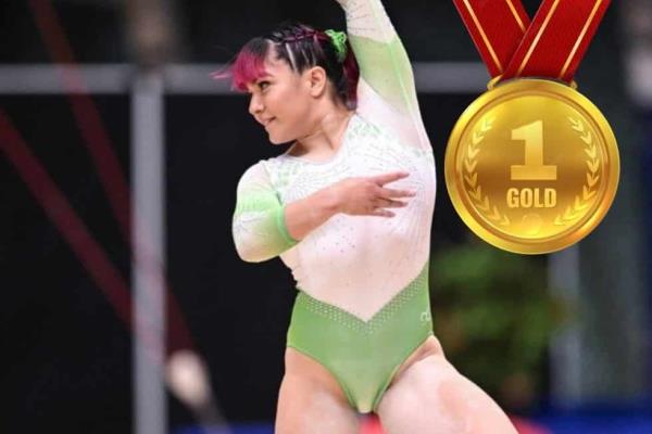 Alexa Moreno gana medalla de oro en la Copa Mundial de Gimnasia en París