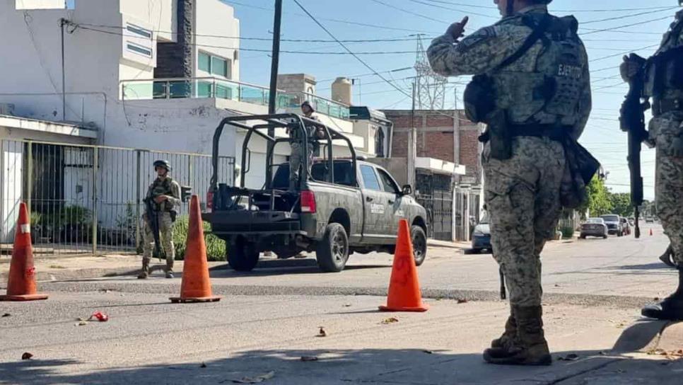 Militares aseguran un domicilio en la Miguel Hidalgo, en Culiacán