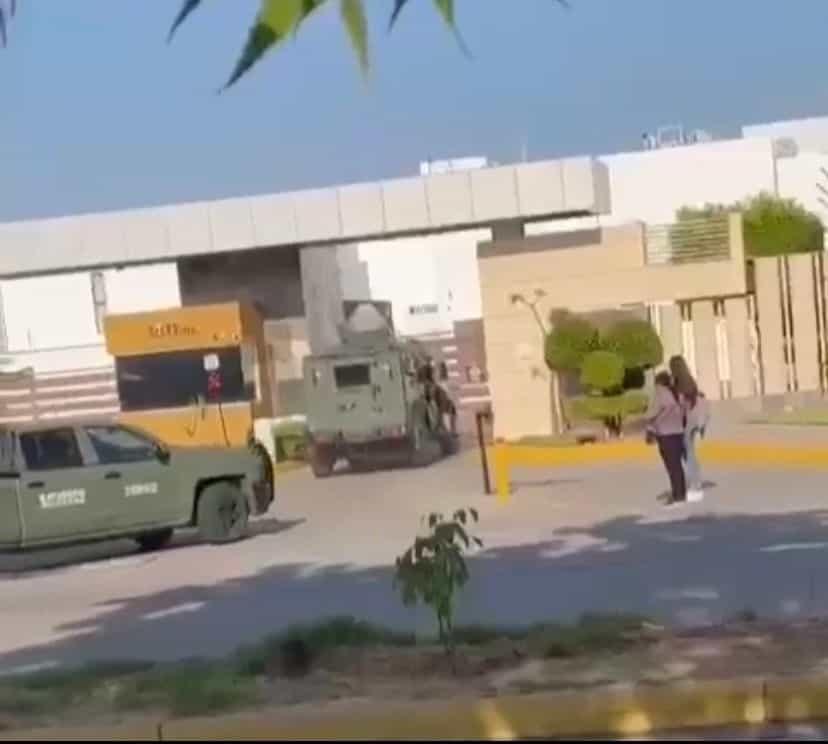 Helicópteros y elementos militares realizan megaoperativo en privada de Culiacán; hay dos detenidos