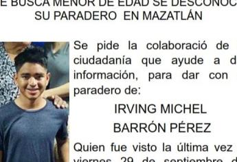 Buscan a Irving Michel, joven desaparecido en Mazatlán