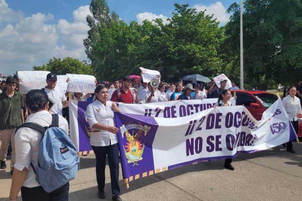 La UAS recuerda el 2 de octubre recriminando la actual persecución política
