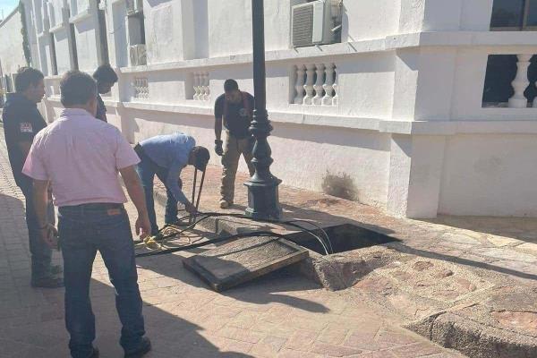 Cortocircuito en cableado provoca conato de incendio en el Ayuntamiento de Mocorito; movilizan a las autoridades
