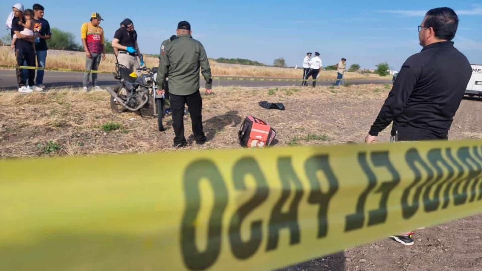 Asesinan a motociclista por la carretera de Culiacancito a El Tamarindo