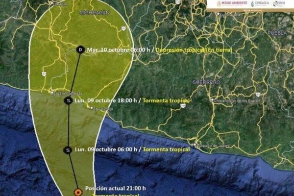 «Max» se forma como tormenta tropical en el Pacífico