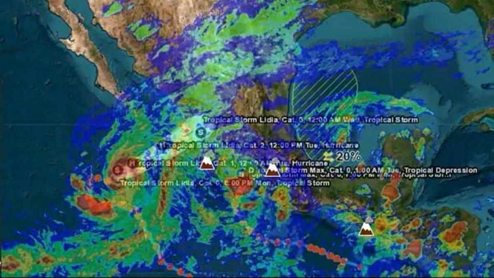 Hoy se espera el día más potente de «Lidia»; lluvias torrenciales y vientos de hasta 165 km/h Hoy se espera el día más potente de «Lidia»; lluvias torrenciales y vientos de hasta 165 km/h