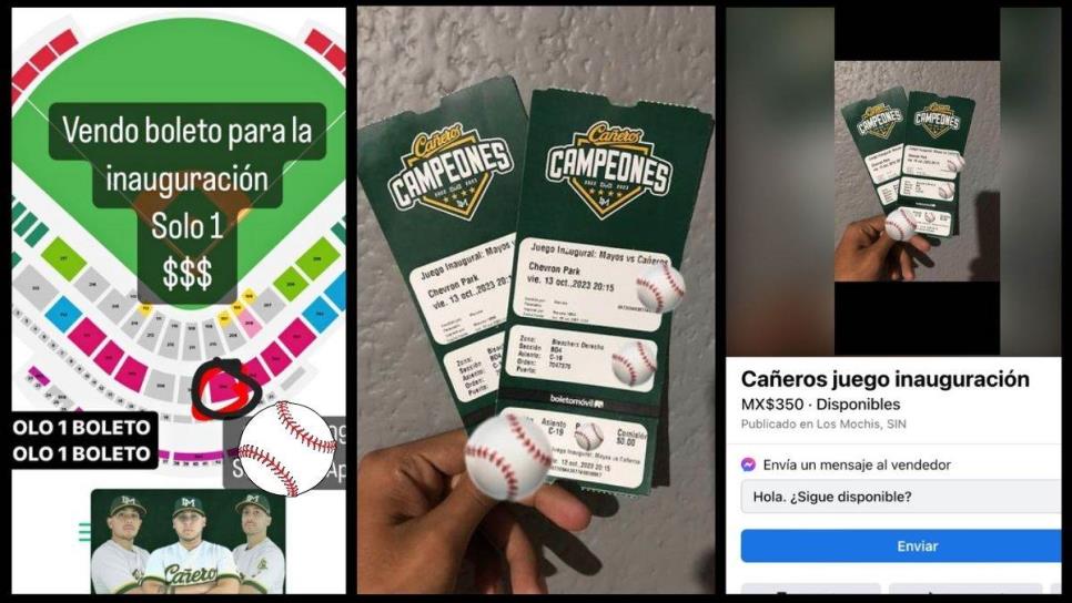 Revenden boletos para juego inaugural de Cañeros de Los Mochis