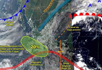 Se esperan lluvias fuertes para el norte de Sinaloa la tarde de este miércoles