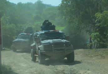 Capturan a dos tras operativo militar en El Salado, Culiacán