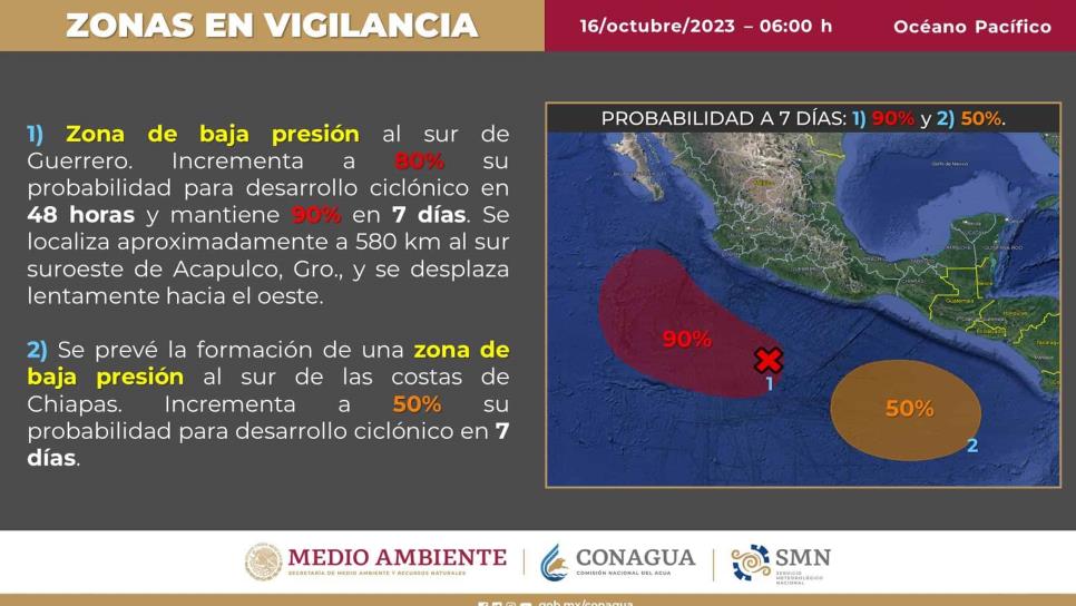 ¿Dónde se está formando «Otis» y qué probabilidades tiene de convertirse en tormenta? 