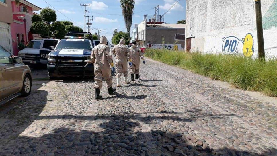 Aseguran dos tambos con químicos en la colonia Las Quintas en Culiacán