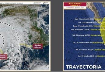 «Norma» se intensifica rápido a huracán categoría 4 en el Pacífico