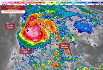 Huracán «Norma» sigue su rumbo hacia Sinaloa; producirá lluvias intensas en el estado