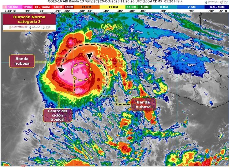 Huracán «Norma» sigue su rumbo hacia Sinaloa; producirá lluvias intensas en el estado Huracán «Norma» sigue su rumbo hacia Sinaloa; producirá lluvias intensas en el estado