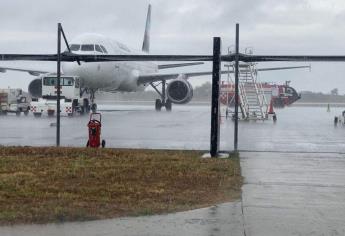 Por huracán «Norma» Aeropuerto Internacional de Culiacán cancela vuelos