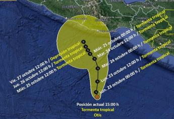 Tormenta Tropical Otis se forma en el Océano Pacífico; amenaza a México