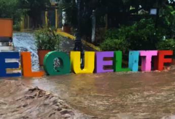 Vecinos de El Quelite terminan bajo el agua tras lluvias provocadas por «Norma»