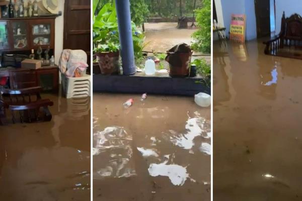 Tormenta «Norma» deja casas inundadas en la comunidad de la Noria, Mazatlán