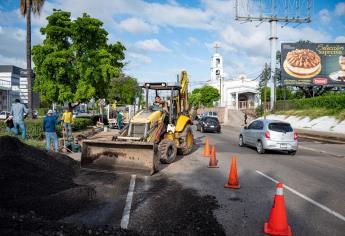 Abren el bulevar Pedro Infante en Culiacán tras reparación de socavón