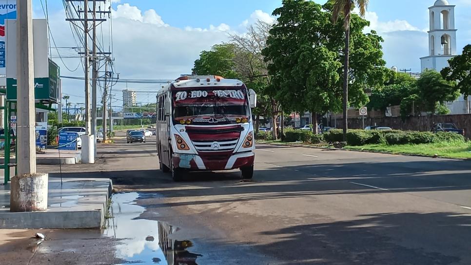 Servicio del transporte público está funcionando al 100% en Culiacán