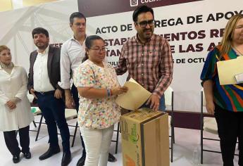 Alcalde de Culiacán entrega aires acondicionados y muebles en centros de rehabilitación