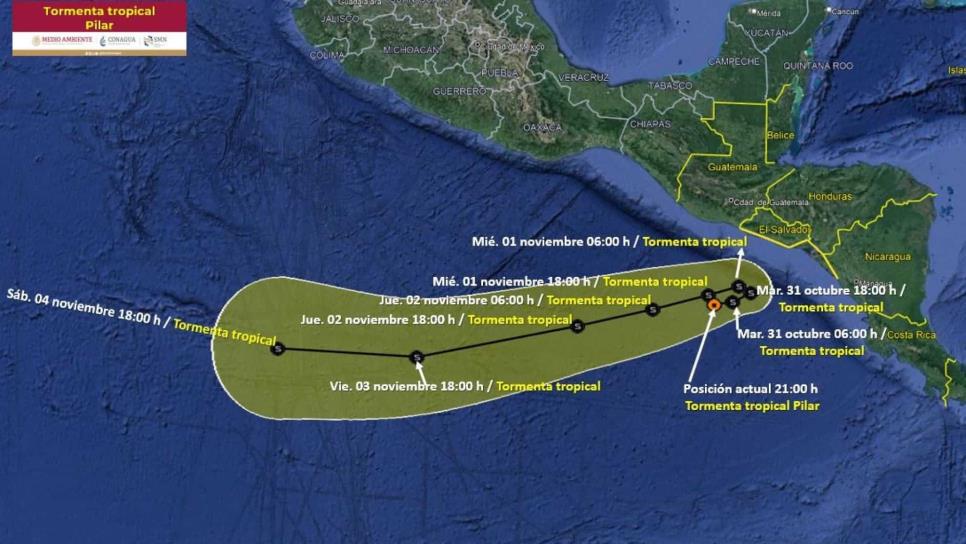 Tormenta tropical Pilar dejará fuertes lluvias en estos estados