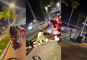 Caos total en el malecón de Mazatlán por la «Rodada del Terror» en Halloween | VIDEO