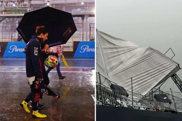 ¿Se suspende la Fórmula 1? Fuerte lluvia provoca caída de techo en el GP de Brasil
