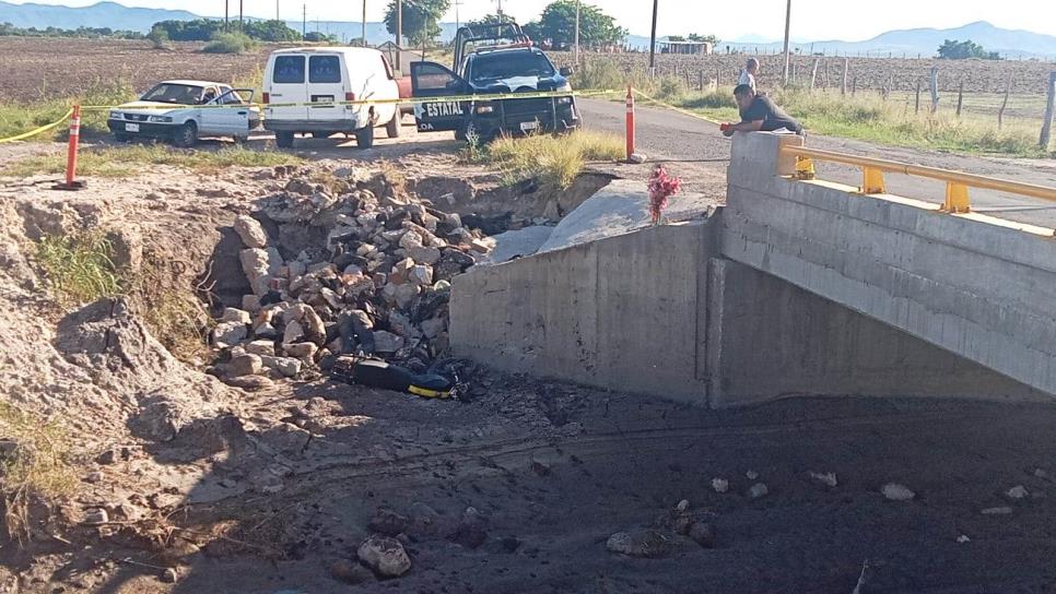 Muere vecino de Pericos al chocar contra un puente en su motocicleta