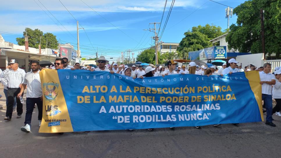 Estudiantes y maestros de la UAS marchan en todo Sinaloa