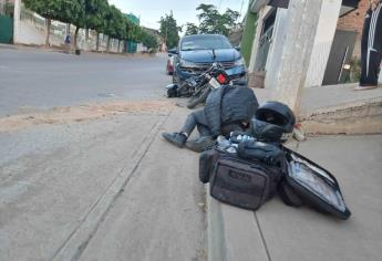 Motociclista se queda dormido y choca contra vehículo en Culiacán