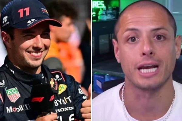 Responde Chicharito Hernandez a Checo Pérez; «Yo sería mejor piloto que tú jugador de fútbol»