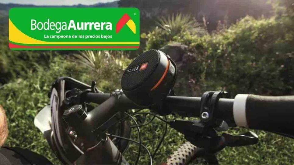 Aurrera pone en oferta esta bocina portátil ideal para bicicletas y mochilas