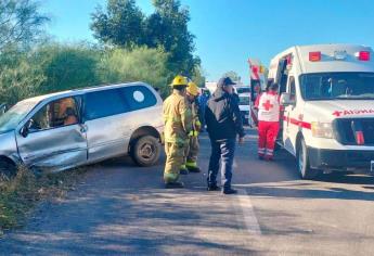 Aparatoso choque en la carretera a Las Glorias deja dos mujeres en el hospital