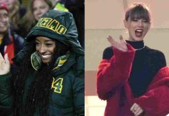 Simon Biles y Taylor Swift, engalanaron la noche en partido de la NFL