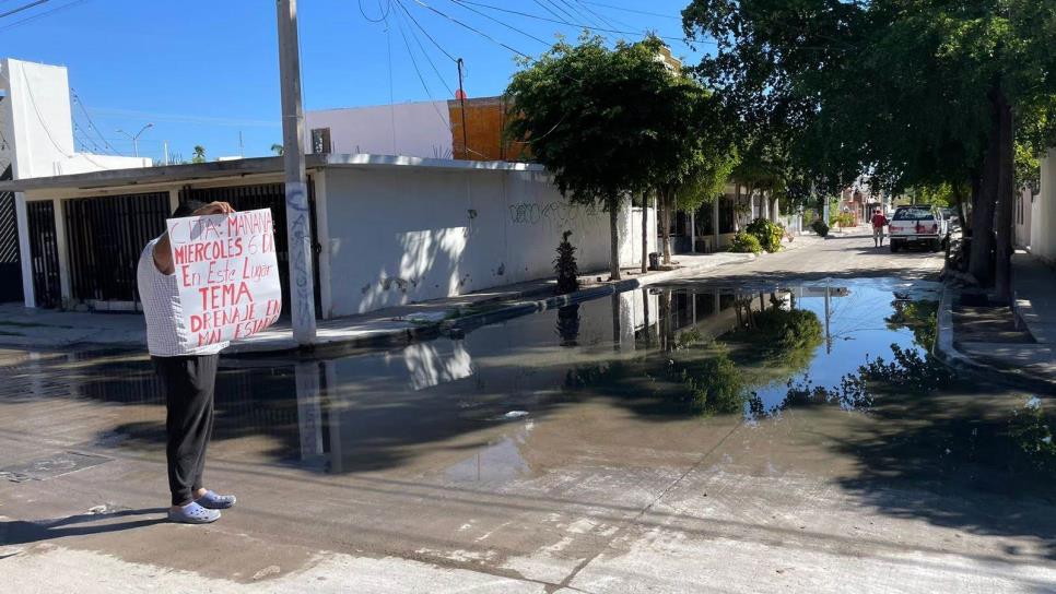 Con una marcha, vecinos de Los Mochis buscan dejar de vivir entre heces fecales 