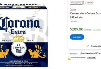 Cartones de cervezas están en rebajas en Walmart; checa estas promociones