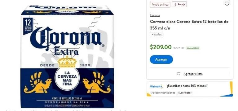 Cartones de cervezas están en rebajas en Walmart; checa estas promociones